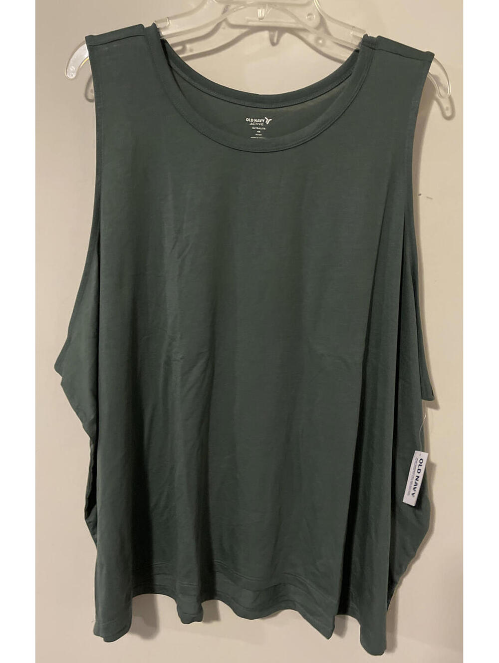 Old Navy Active, Women’s, Size 4x, Ultralite, Go-Dry, Green, Tank Top NWT! A1895 - Picture 2 of 3